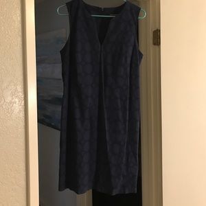 Navy blue shift dress
